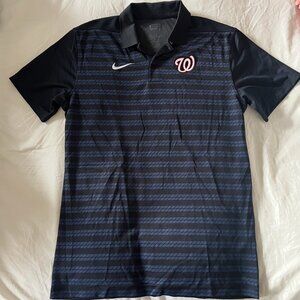 Washington Nationals Stitched Nike Dri-Fit Polo Men's (Medium)